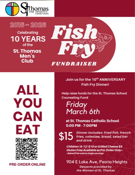 Fish Fry 2026 St. Thomas Men’s Club - 1