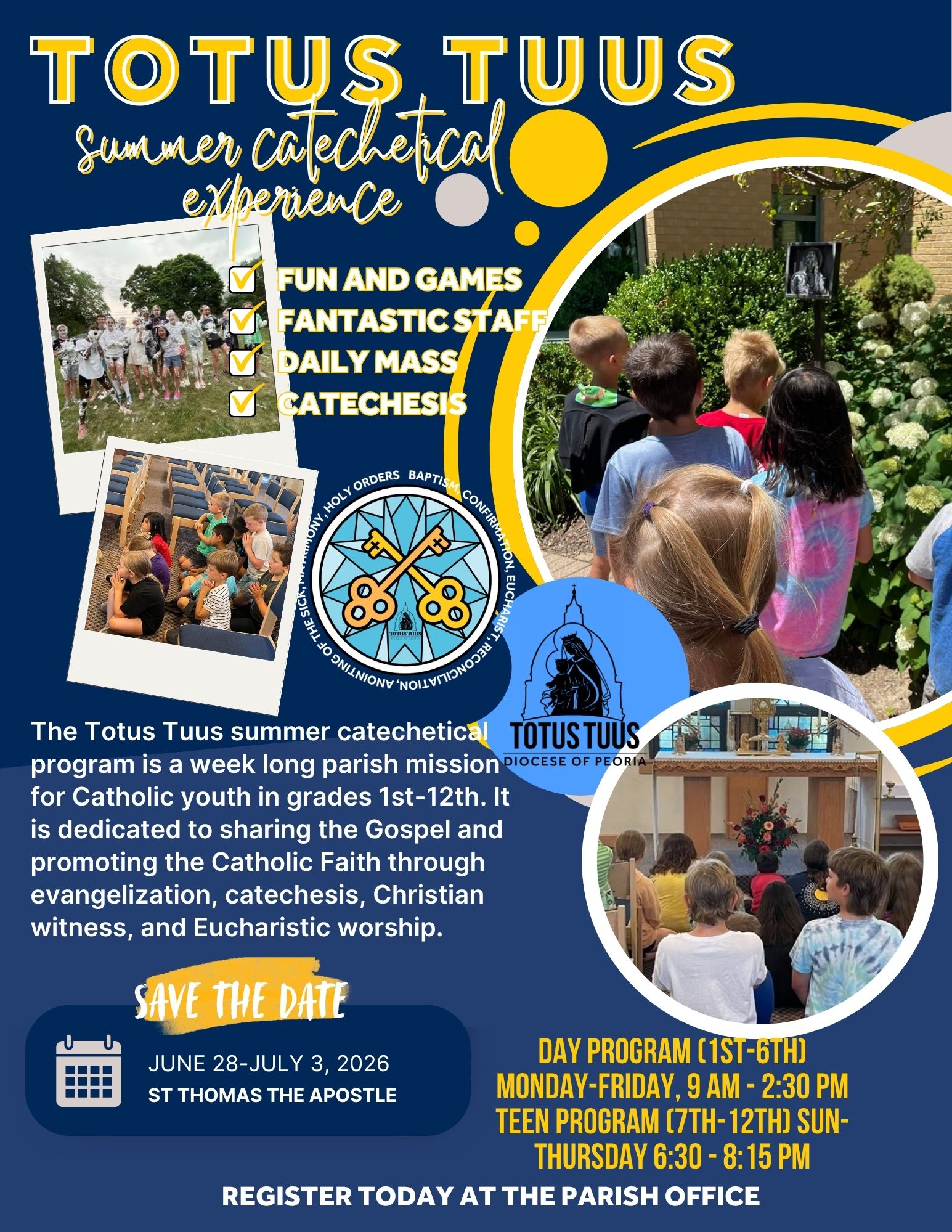 St Thomas Totus tuus 2026 - Flyer
